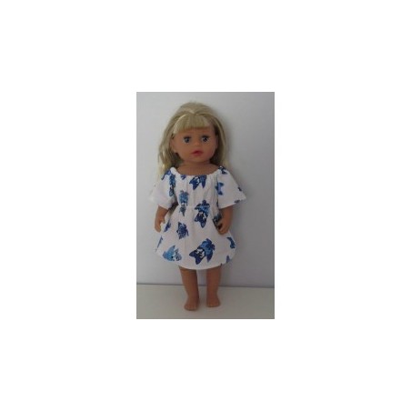 bootjurk vossen blauw baby born little 36cm