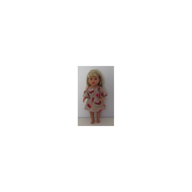 bootjurk licht bruin baby born little 36cm