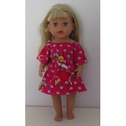 bootjurk hard roze roodkapje baby born little 36cm