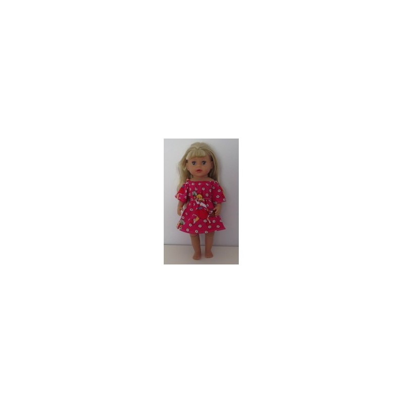 bootjurk hard roze roodkapje baby born little 36cm