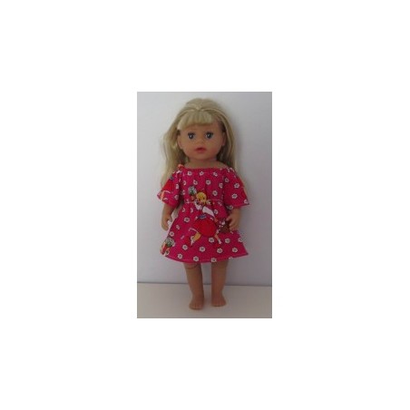 bootjurk hard roze roodkapje baby born little 36cm