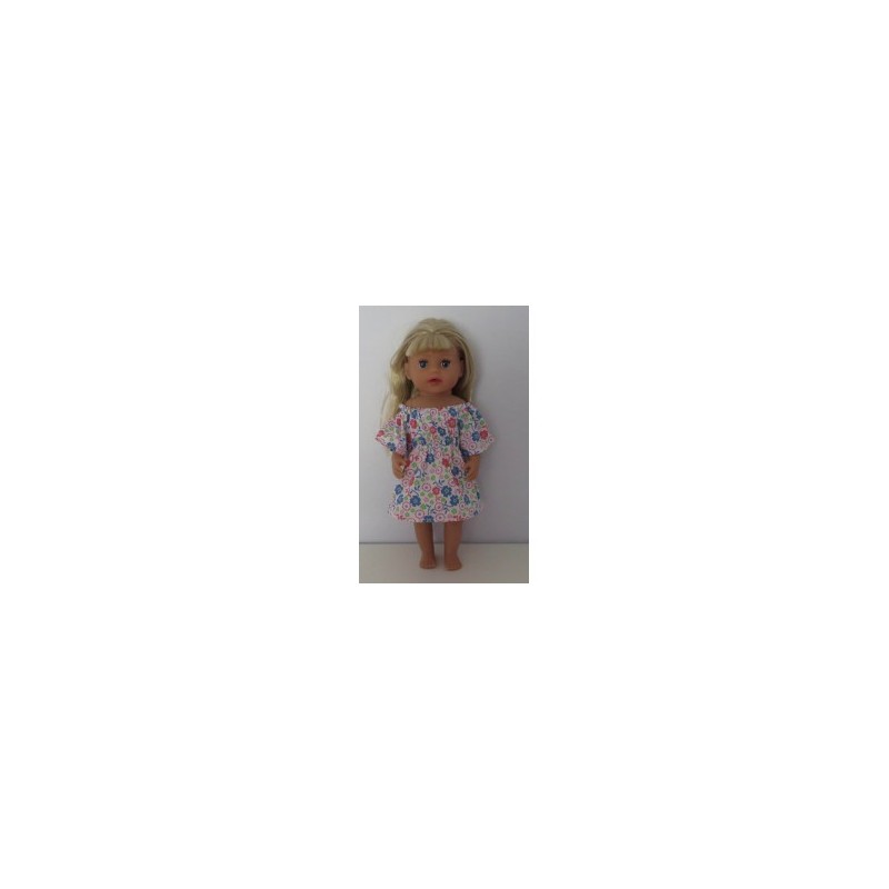 bootjurk gebloemd baby born little 36cm