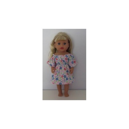 bootjurk gebloemd baby born little 36cm