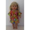 bootjurk groen met vlinders em bloemen baby born little 36cm