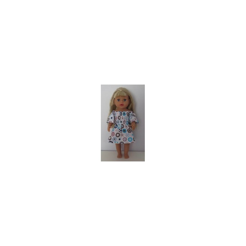 bootjurk wit sterren baby born little 36cm