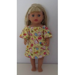 bootjurk geel baby born little 36cm