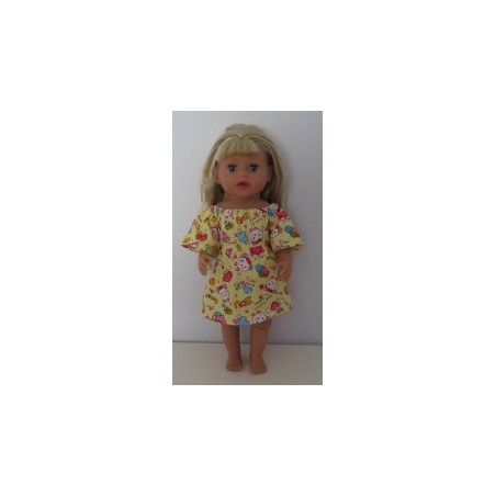 bootjurk geel baby born little 36cm