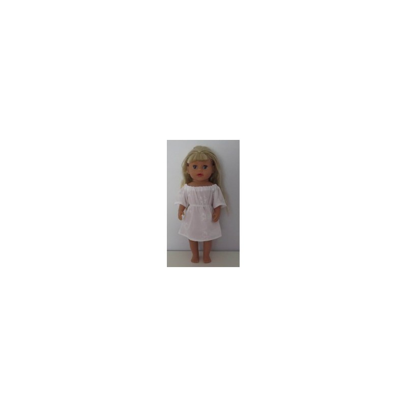 bootjurk wit met olifanten baby born little 36cm