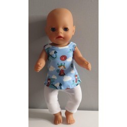 jurk setje draken baby born little 36cm