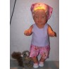 korte broek set strawberry shortcake bloemen baby born 43cm