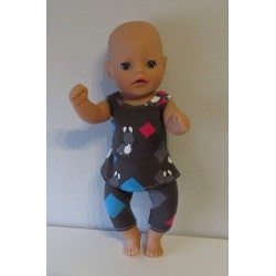 jurk setje konijnen baby born little 36cm