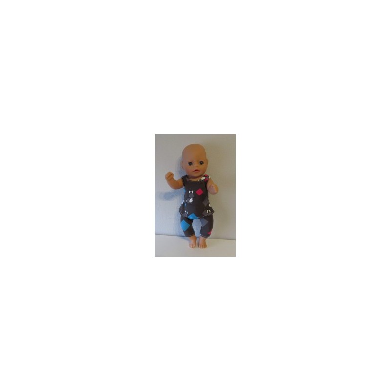 jurk setje konijnen baby born little 36cm