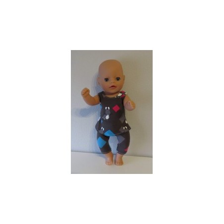 jurk setje konijnen baby born little 36cm