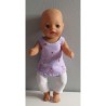 jurk setje flamingo's baby born little 36cm
