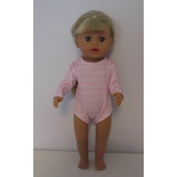 romper wit met roze baby born little 36cm