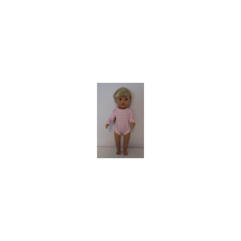 romper wit met roze baby born little 36cm