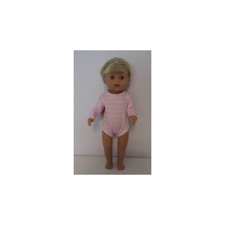 romper wit met roze baby born little 36cm