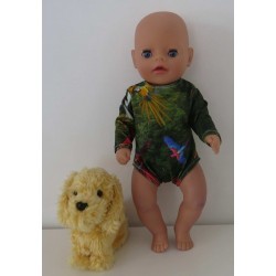 romper papagaaien baby born little 36cm
