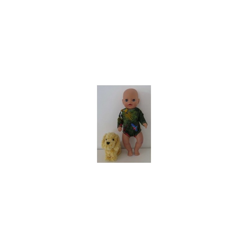 romper papagaaien baby born little 36cm
