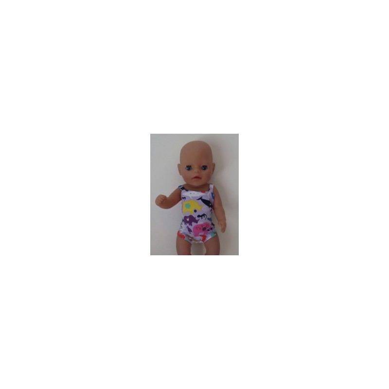 luxe romper lila dieren baby born little 36cm