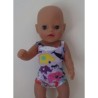 luxe romper lila dieren baby born little 36cm