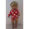 romper rood polka dots baby born little 36cm