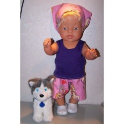 korte broek set dora paard baby born 43cm