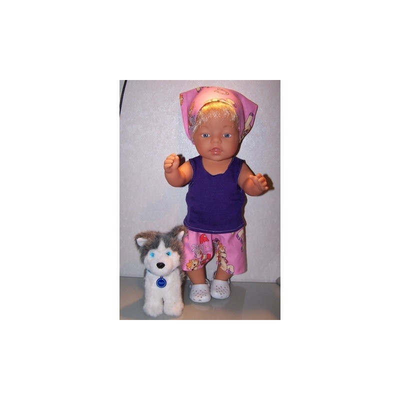 korte broek set dora paard baby born 43cm