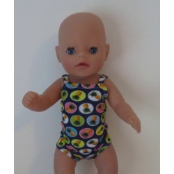luxe romper blauw annanas baby born little 36cm