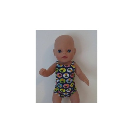 luxe romper blauw annanas baby born little 36cm