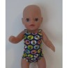 luxe romper blauw annanas baby born little 36cm