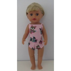 luxe romper roze vossen baby born little 36cm
