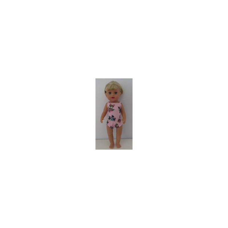 luxe romper roze vossen baby born little 36cm
