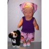 korte broek setdora sterren  baby born 43cm