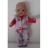 stoerkleding setje grijs joki baby born little 36cm