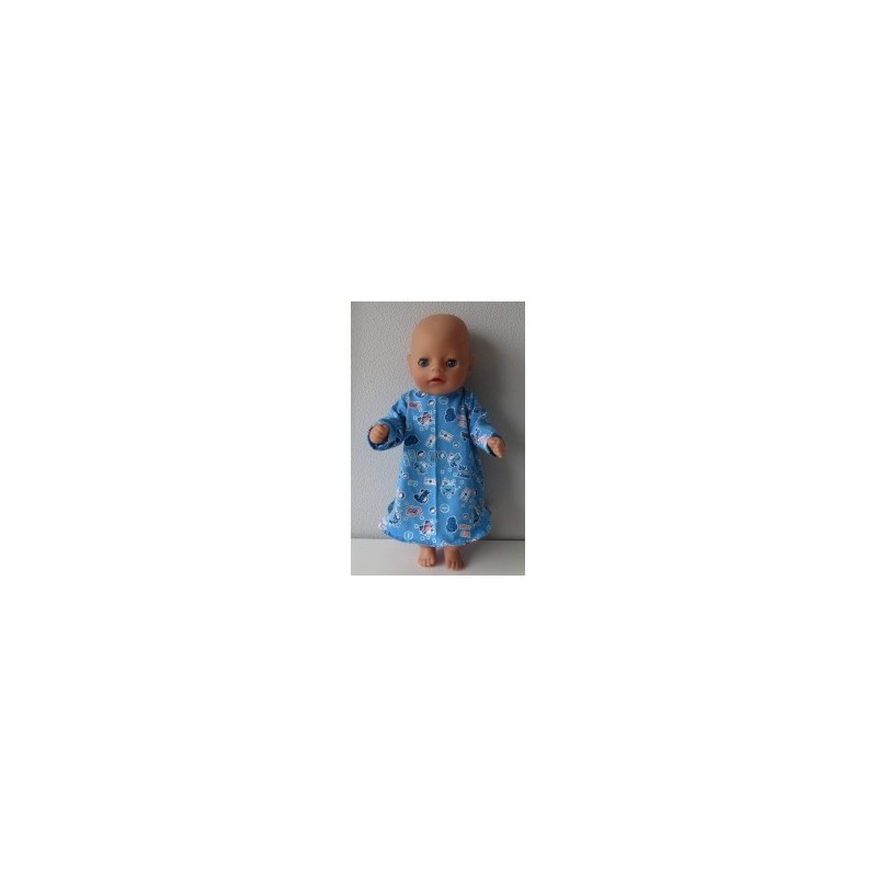 nachtjapon blauw auto's baby born little 36cm