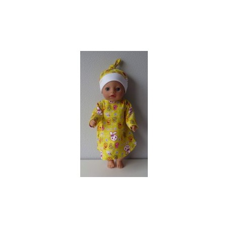 nachtjapon geel konijnen baby born little 36cm