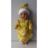 nachtjapon geel konijnen baby born little 36cm