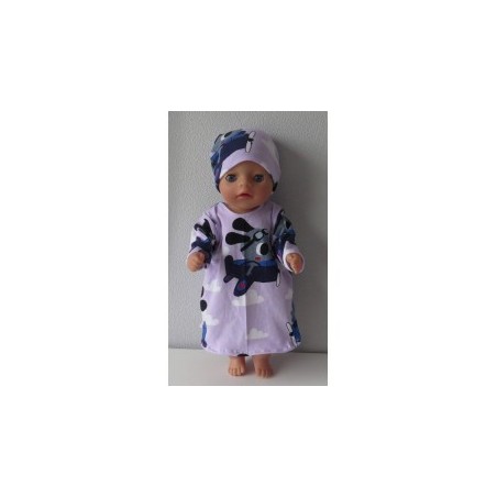 nachtjapon paars hond baby born little 36cm