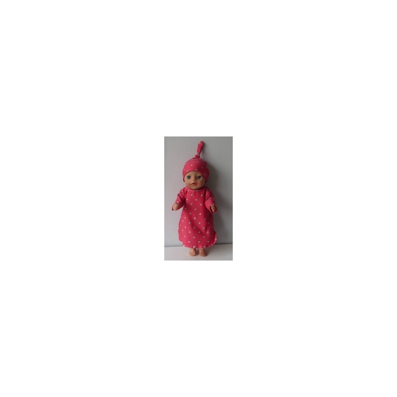 nachtjapon stippen baby born little 36cm