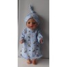 nachtjapon blauw beren baby born little 36cm
