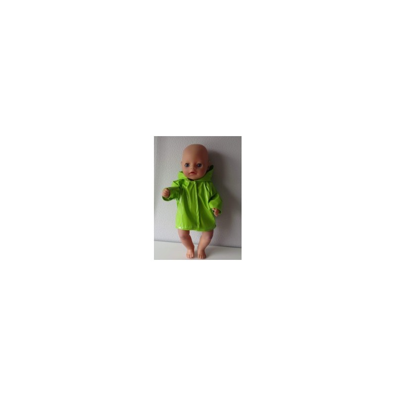 regenjas groen baby born little 36cm