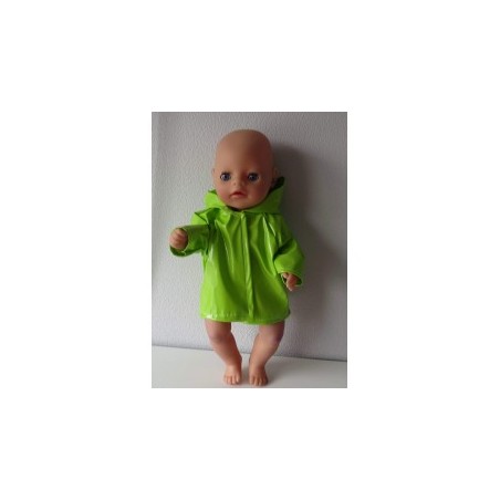 regenjas groen baby born little 36cm