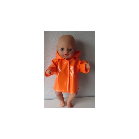regenjas oranje baby born little 36cm