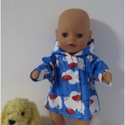 regenjas baby born little 36cm