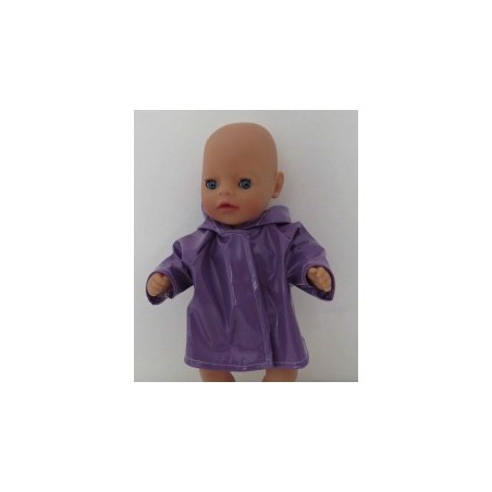 regenjas paars baby born little 36cm