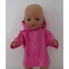 regenjas roze baby born little 36cm