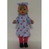 hoodiejurk set blauw baby born little 36cm