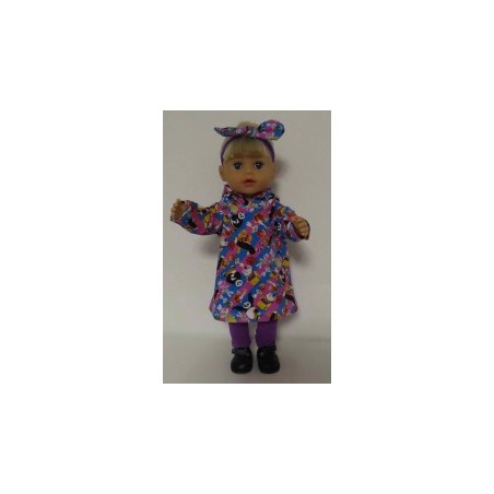 hoodiejurk set kong fu panda  baby born little 36cm