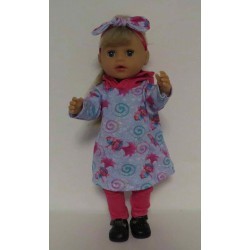 hoodiejurk set trollz  baby born little 36cm